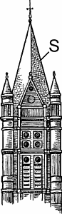 Illustration of spire